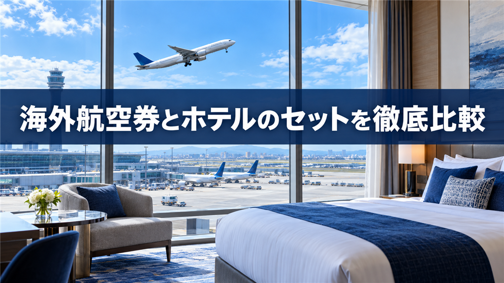 海外航空券とホテルのセットを徹底比較！安い予約サイトの選び方の結論を示す手書き図解