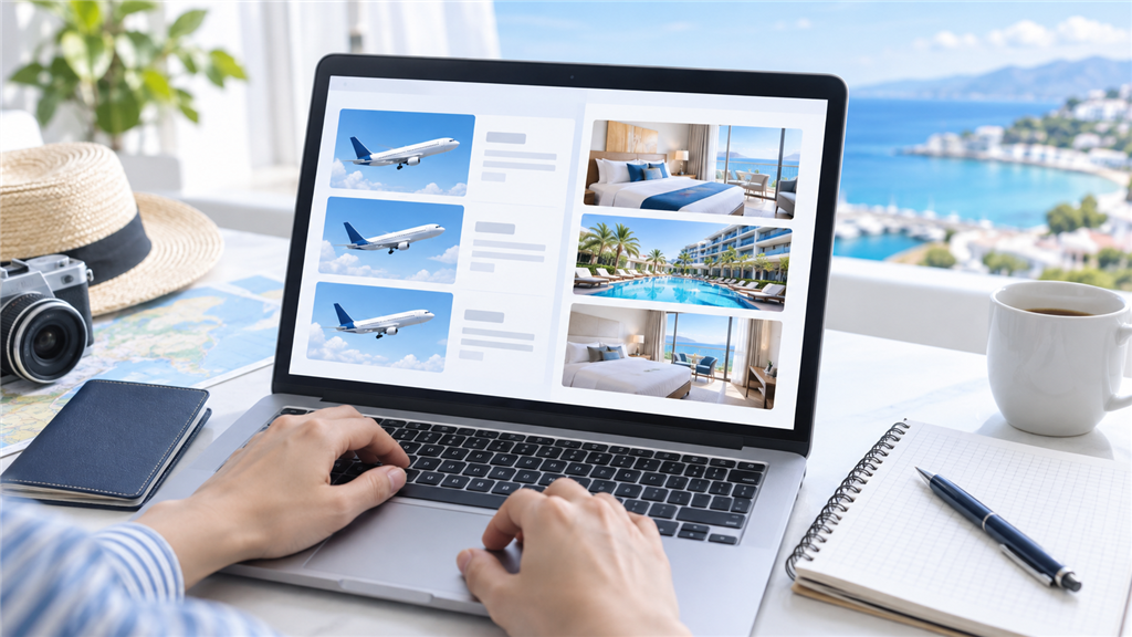 海外航空券とホテルのセットは総額で選ぶの結論を示す手書き図解