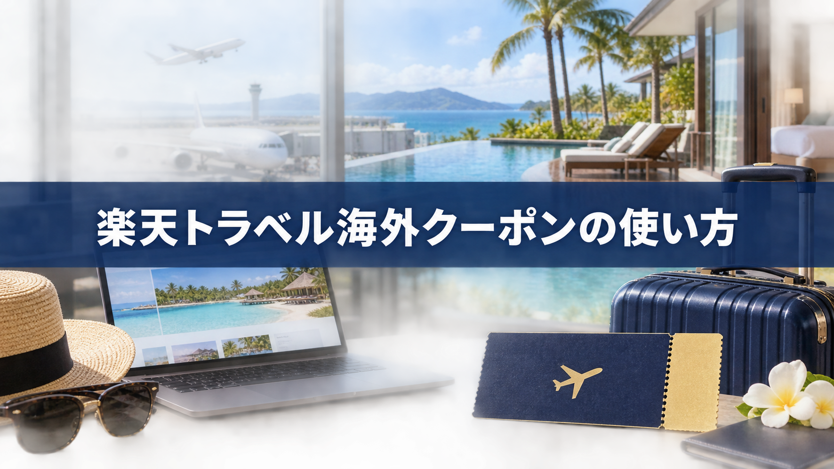 楽天トラベル海外クーポンの使い方!取得方法・適用条件まで解説の結論を示す手書き図解