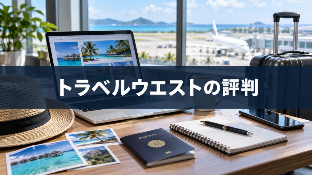 トラベルウエストの評判を検証!怪しいと感じる理由と確認点を詳しく解説の内容を示す実写風旅行写真